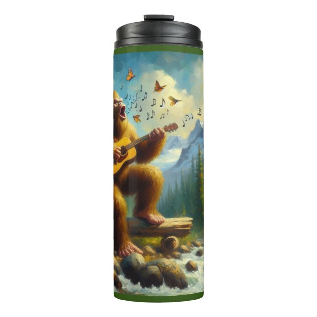Bigfoot Singing Thermal Tumbler (Front)