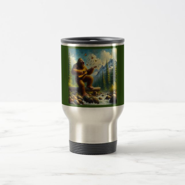 Bigfoot Singing Travel Mug (Center)