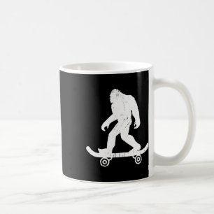 Bigfoot Skateboarder Yeti Sasquatch Skateboarding Coffee Mug