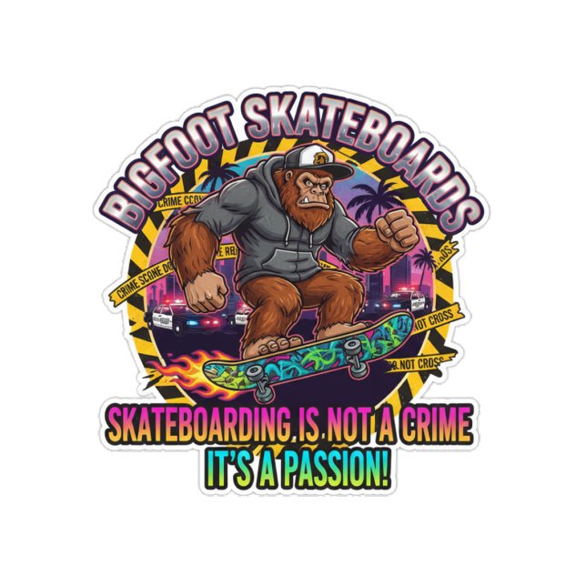 Bigfoot Skateboards-Skateboarding Is Not a Crime  Skateboard (Creator Uploaded)