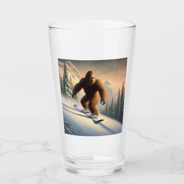 Bigfoot Snowboarding Glass (Front)