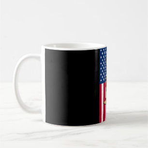 Bigfoot Soccer Usa Flag Funny Patriotic Sasquatch Coffee Mug