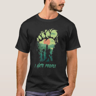 Bigfoot St. Patrick's Day I Hate People Saint Padd T-Shirt
