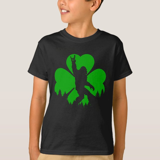 Bigfoot St. Patrick's Day T-Shirt (Front)
