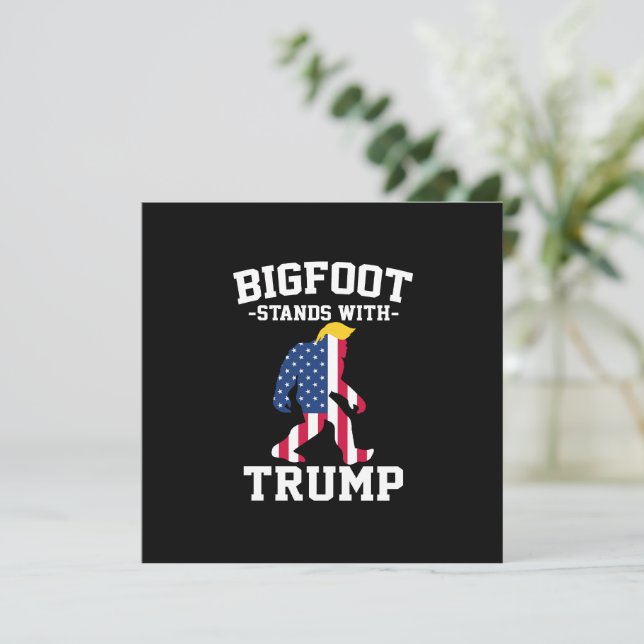 Bigfoot Stands With Trump 2024 Elections (Standing Front)