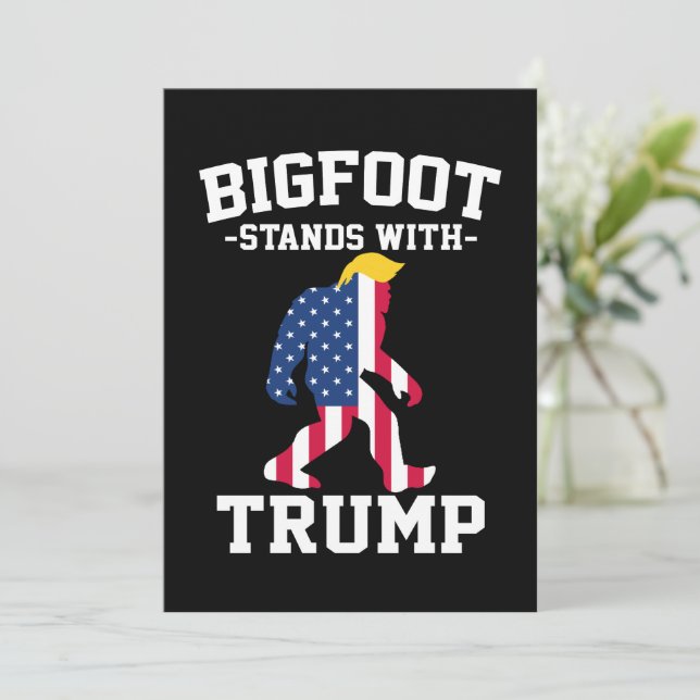 Bigfoot Stands With Trump 2024 Elections Announcement (Standing Front)