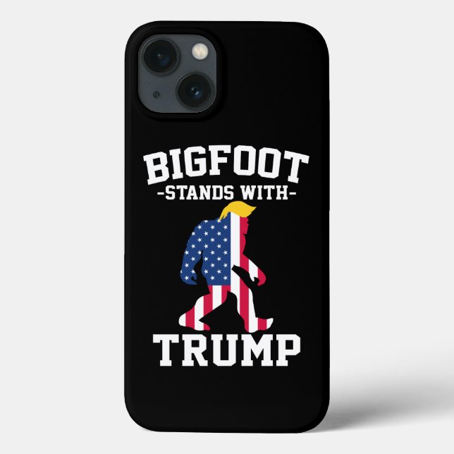 Bigfoot Stands With Trump 2024 Elections Case-Mate iPhone Case (Back)
