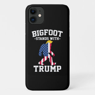 Bigfoot Stands With Trump 2024 Elections iPhone 11 Case