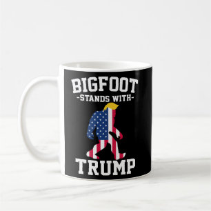 Bigfoot Stands With Trump 2024 Elections Coffee Mug
