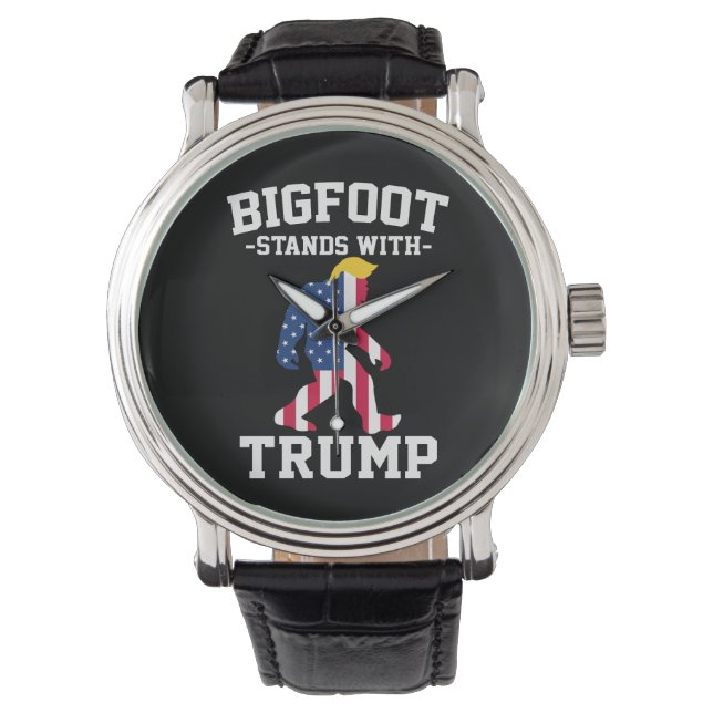 Bigfoot Stands With Trump 2024 Elections Watch (Front)