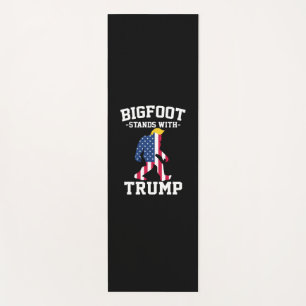 Bigfoot Stands With Trump 2024 Elections Yoga Mat