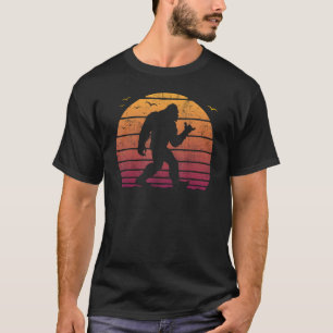 Bigfoot Surfing, Beach vacation, Retro, Surfboard T-Shirt