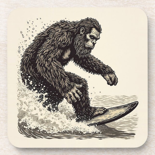 Bigfoot Surfing Coaster (Front)