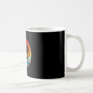 Bigfoot Surfing Eating Pizza Shark Attack Funny Ar Coffee Mug