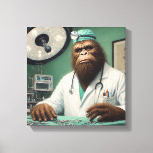 Bigfoot Surgeon Canvas Print