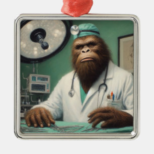 Bigfoot Surgeon Metal Tree Decoration