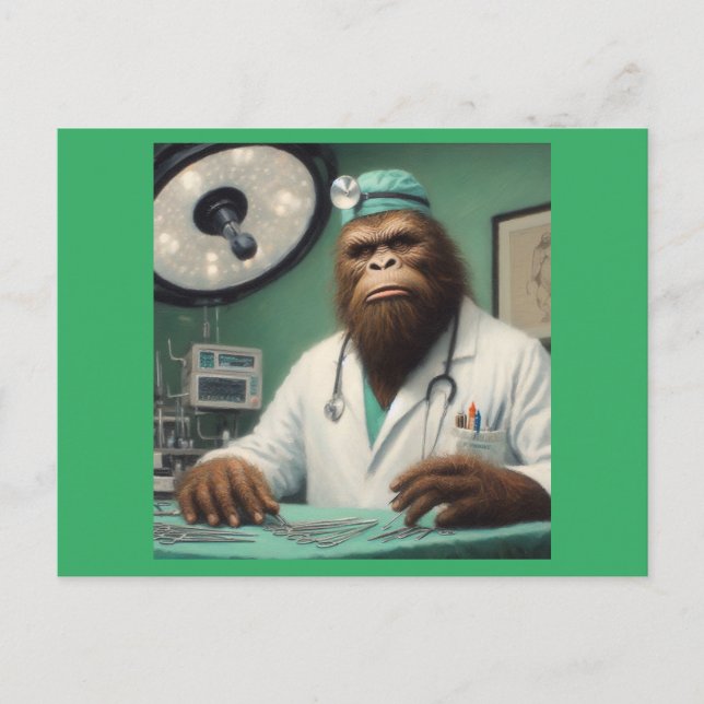 Bigfoot Surgeon Postcard (Front)