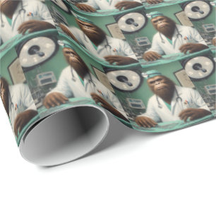 Bigfoot Surgeon Wrapping Paper