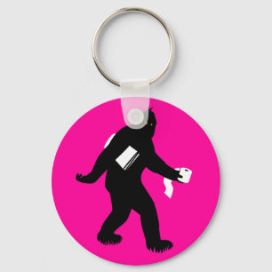 Bigfoot Surprised Key Ring
