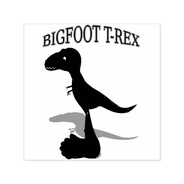 Bigfoot T-Rex Drawing Self-inking Stamp (Design)