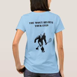 Bigfoot Team Tennis Player With Front Text T-Shirt