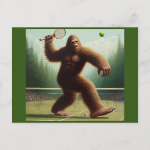 Bigfoot Tennis Postcard