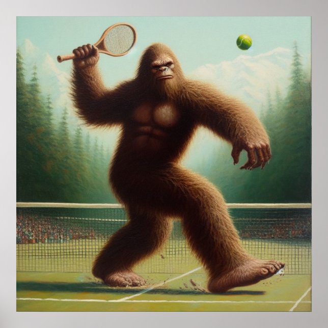 Bigfoot Tennis Poster (Front)