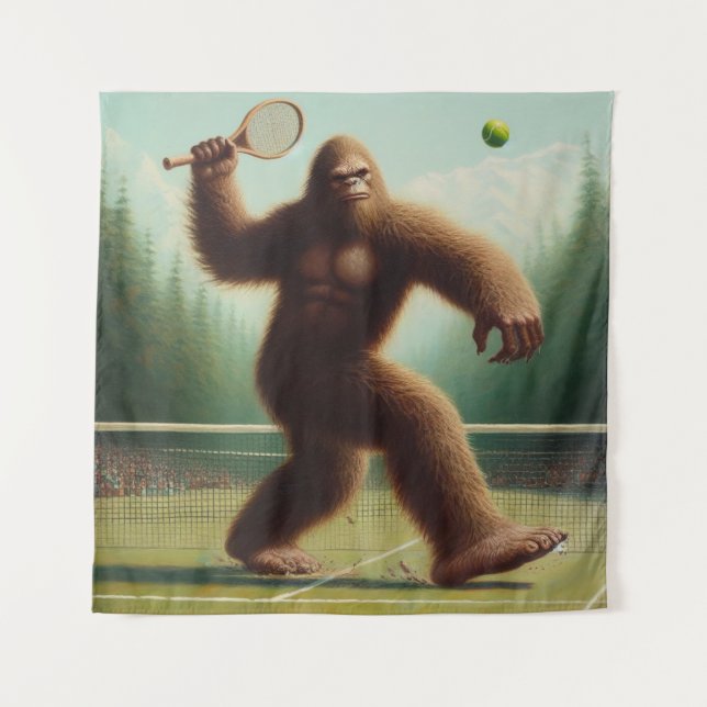 Bigfoot Tennis Tapestry (Front)