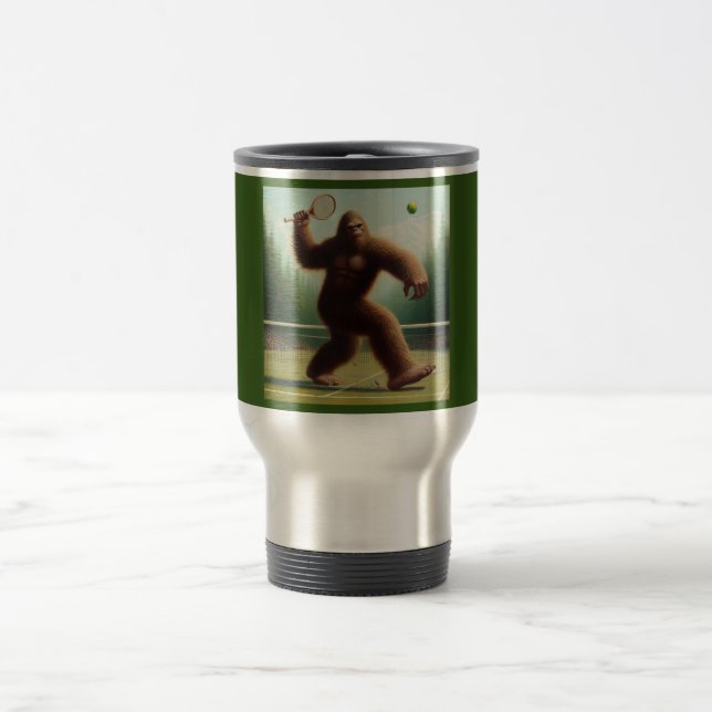 Bigfoot Tennis Travel Mug (Center)