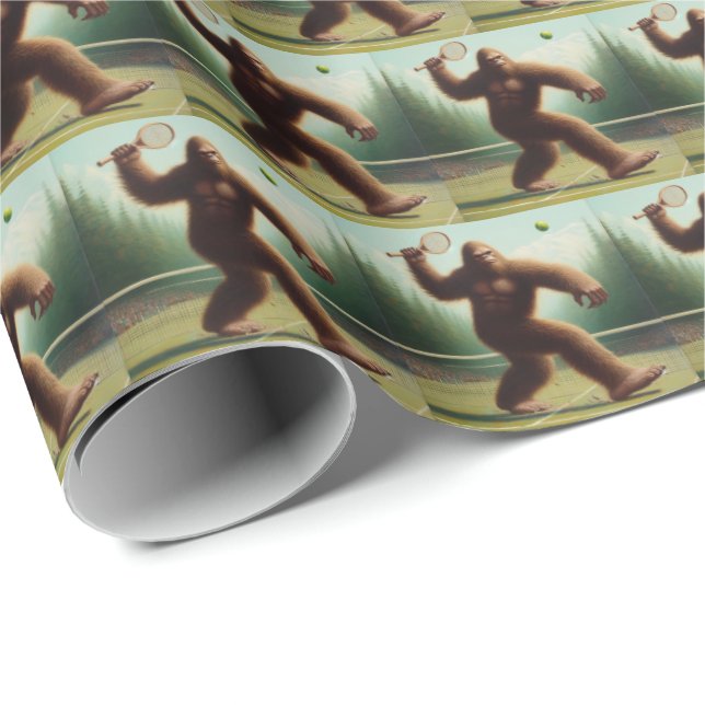 Bigfoot Tennis Wrapping Paper (Roll Corner)