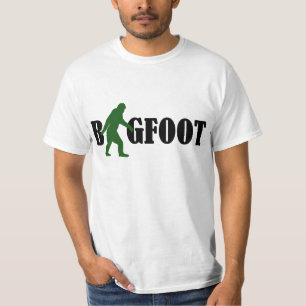 Bigfoot text & green squatch graphic T-Shirt