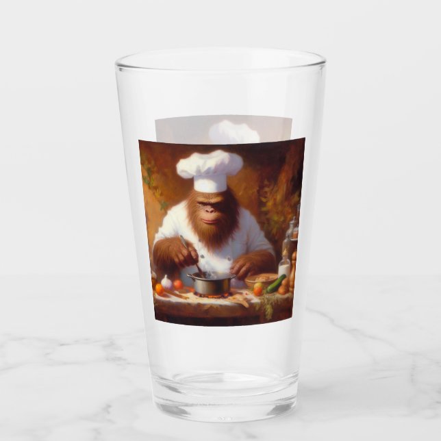 Bigfoot the Chef Glass (Front)