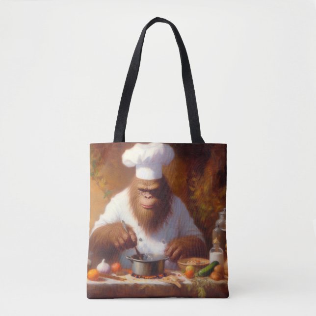 Bigfoot the Chef Tote Bag (Front)