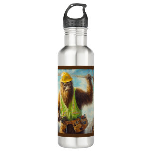 Bigfoot the Construction Worker 710 Ml Water Bottle