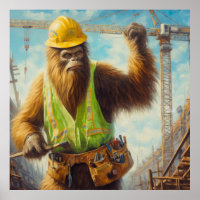 Bigfoot the Construction Worker