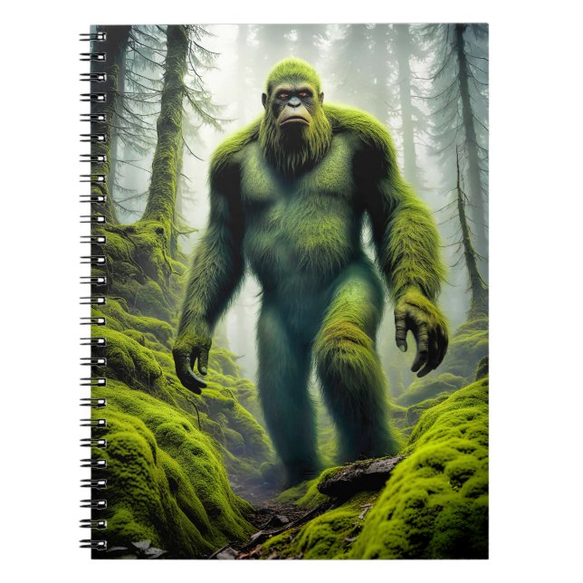 Bigfoot, The Green Machine - Spiral Notebook (Front)