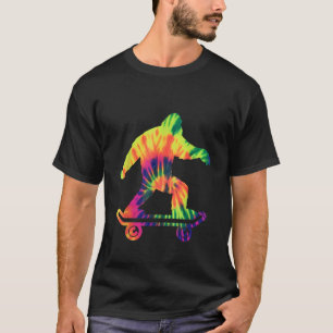 Bigfoot Tie Dye Hippie Skateboarders Sasquatch Ska T-Shirt