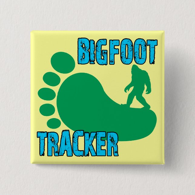 Bigfoot Tracker 15 Cm Square Badge (Front)