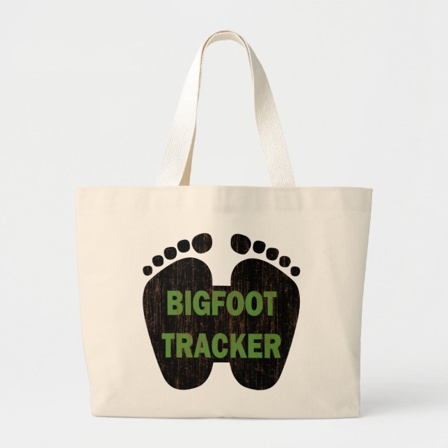 Bigfoot Tracker Large Tote Bag (Front)