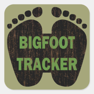 Bigfoot Tracker Square Sticker