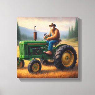 Bigfoot Tractor Canvas Print