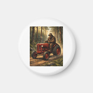 Bigfoot Tractor Design for Farmer Dad Farming Farm Magnet