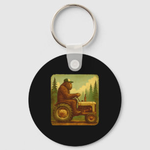 Bigfoot Tractor Farmer Design For Men Farming Farm Key Ring