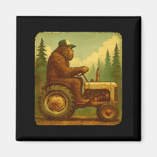 Bigfoot Tractor Farmer Design For Men Farming Farm Magnet