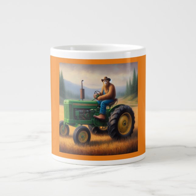 Bigfoot Tractor Large Coffee Mug (Front)