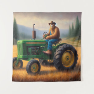 Bigfoot Tractor Tapestry