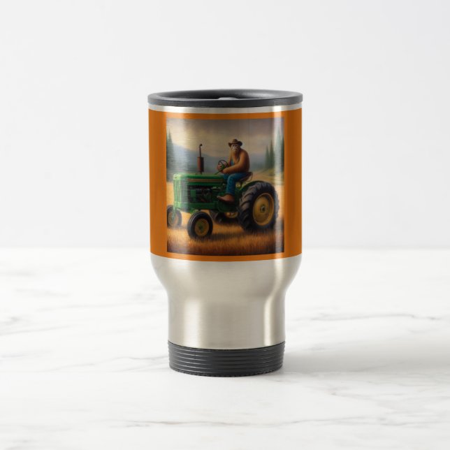 Bigfoot Tractor Travel Mug (Center)