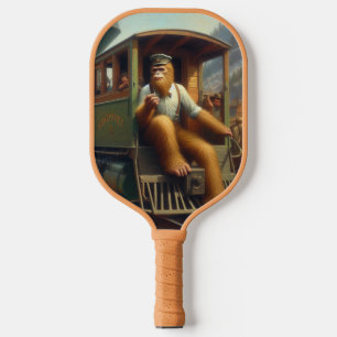 Bigfoot Train Engineer Pickleball Paddle