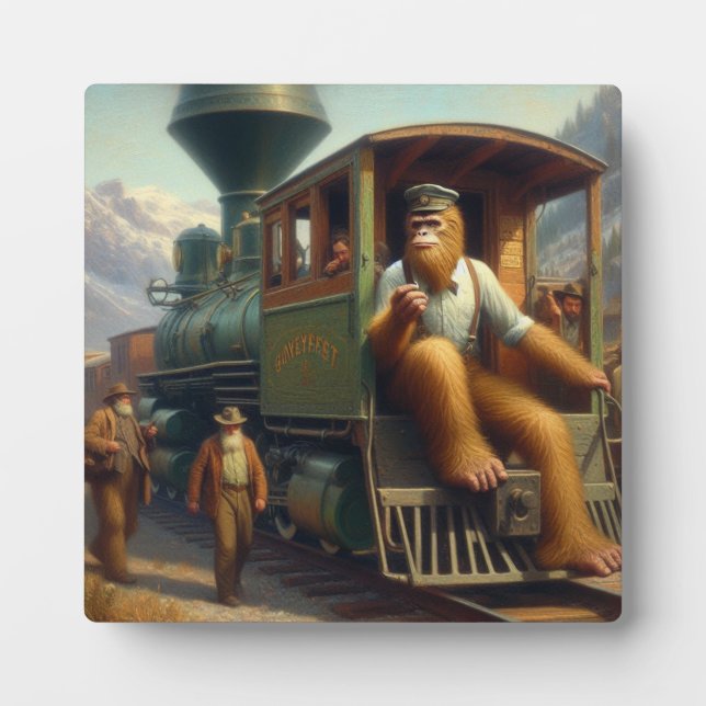 Bigfoot Train Engineer Plaque (Front)