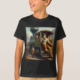 Bigfoot Train Engineer T-Shirt
